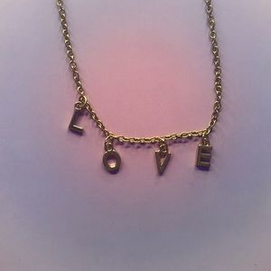 gold love choker